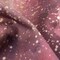 1 Yard Stretch Cotton Sateen Fabric Pink Purple and White Abstract Hope Spotted Print